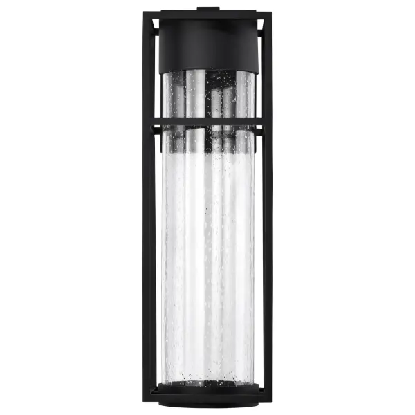 Ledges Large LED Outdoor Wall Lantern in Matte Black - Image 4