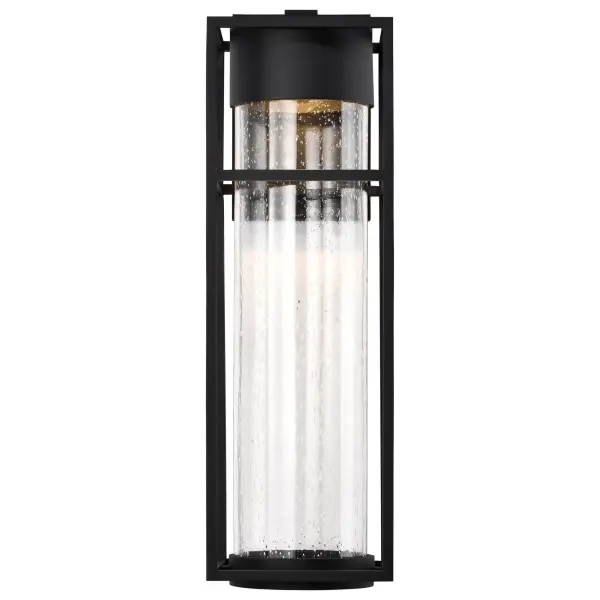 Ledges Large LED Outdoor Wall Lantern in Matte Black - Image 5