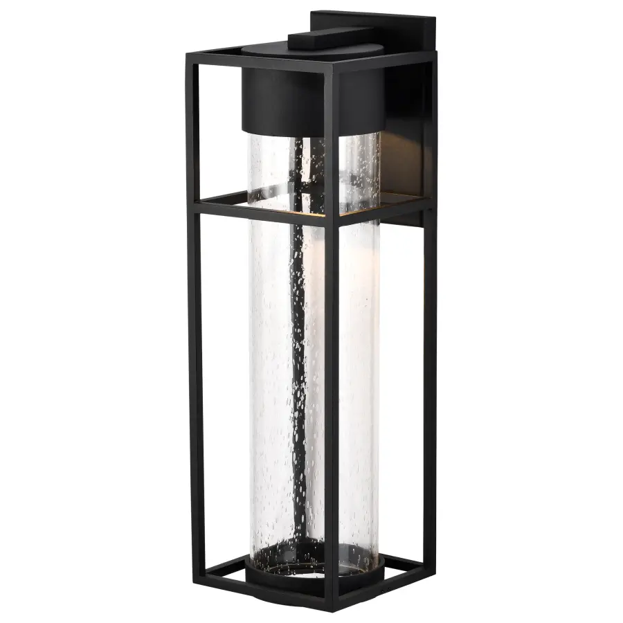 Ledges Large LED Outdoor Wall Lantern in Matte Black - Image 6