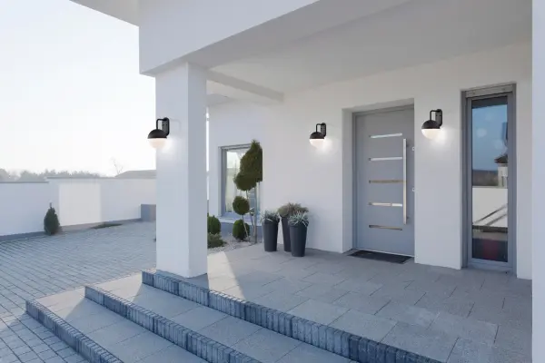 Atmosphere Large LED Outdoor Wall Lantern in Matte Black - Image 7