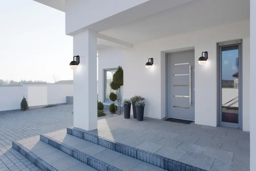 Atmosphere Large LED Outdoor Wall Lantern in Matte Black - Image 7