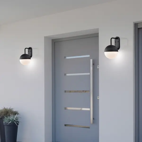 Atmosphere Large LED Outdoor Wall Lantern in Matte Black - Image 8