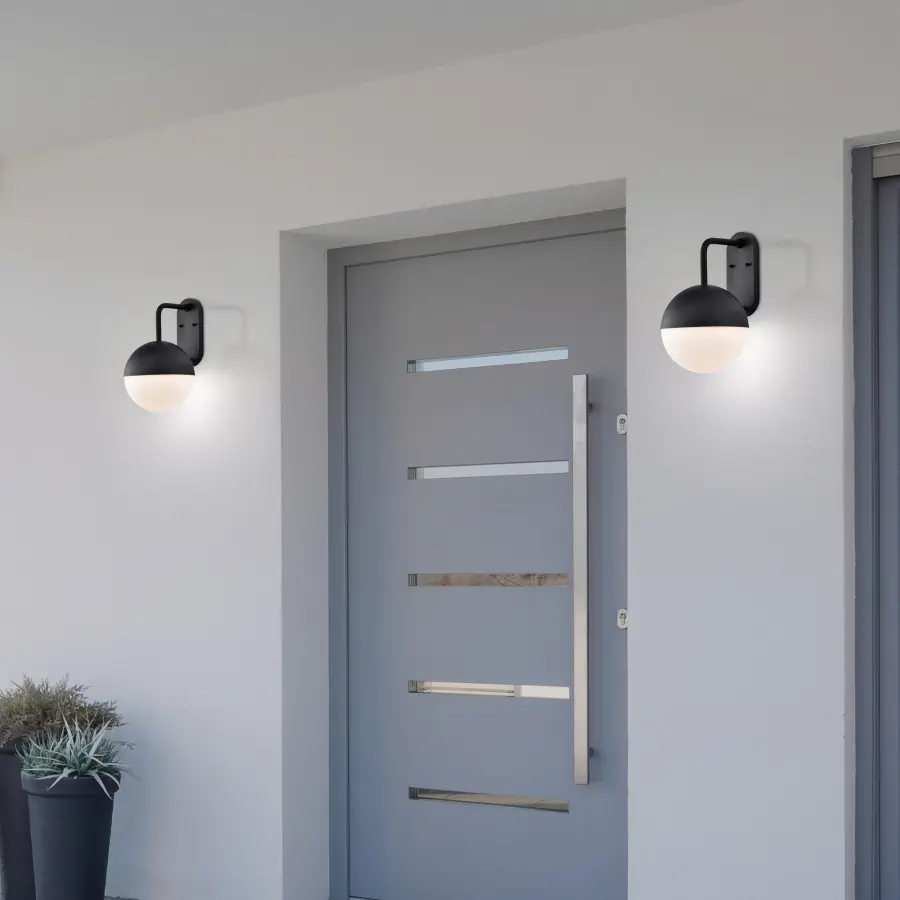 Atmosphere Large LED Outdoor Wall Lantern in Matte Black - Image 8