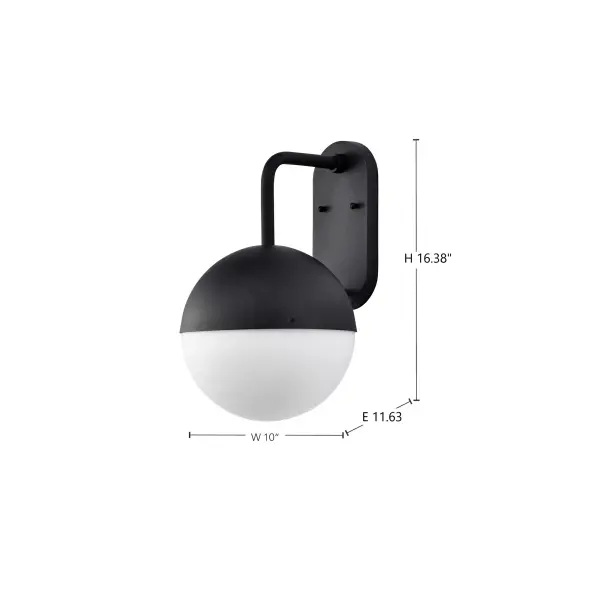 Atmosphere Large LED Outdoor Wall Lantern in Matte Black - Image 9