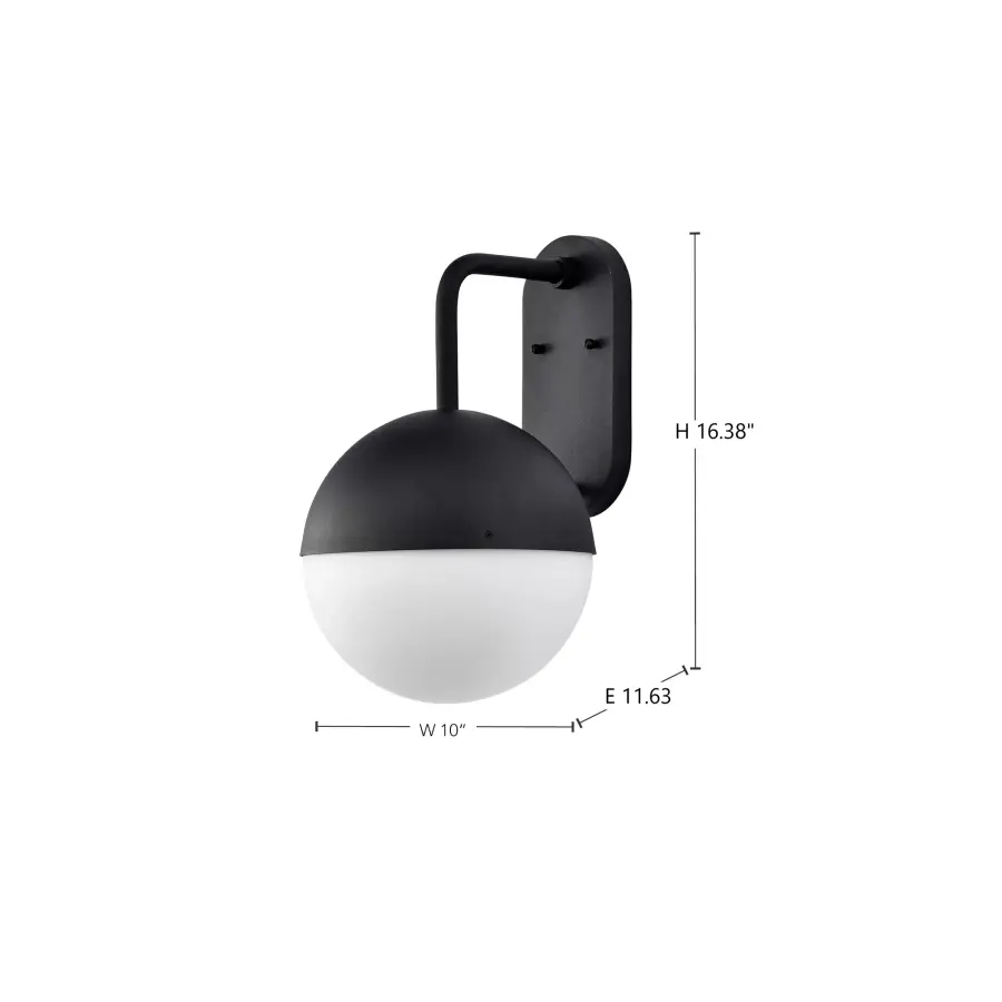 Atmosphere Large LED Outdoor Wall Lantern in Matte Black - Image 9