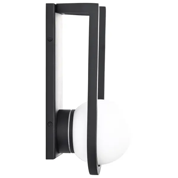Cradle Medium LED Wall Lantern in Matte Black - Image 2