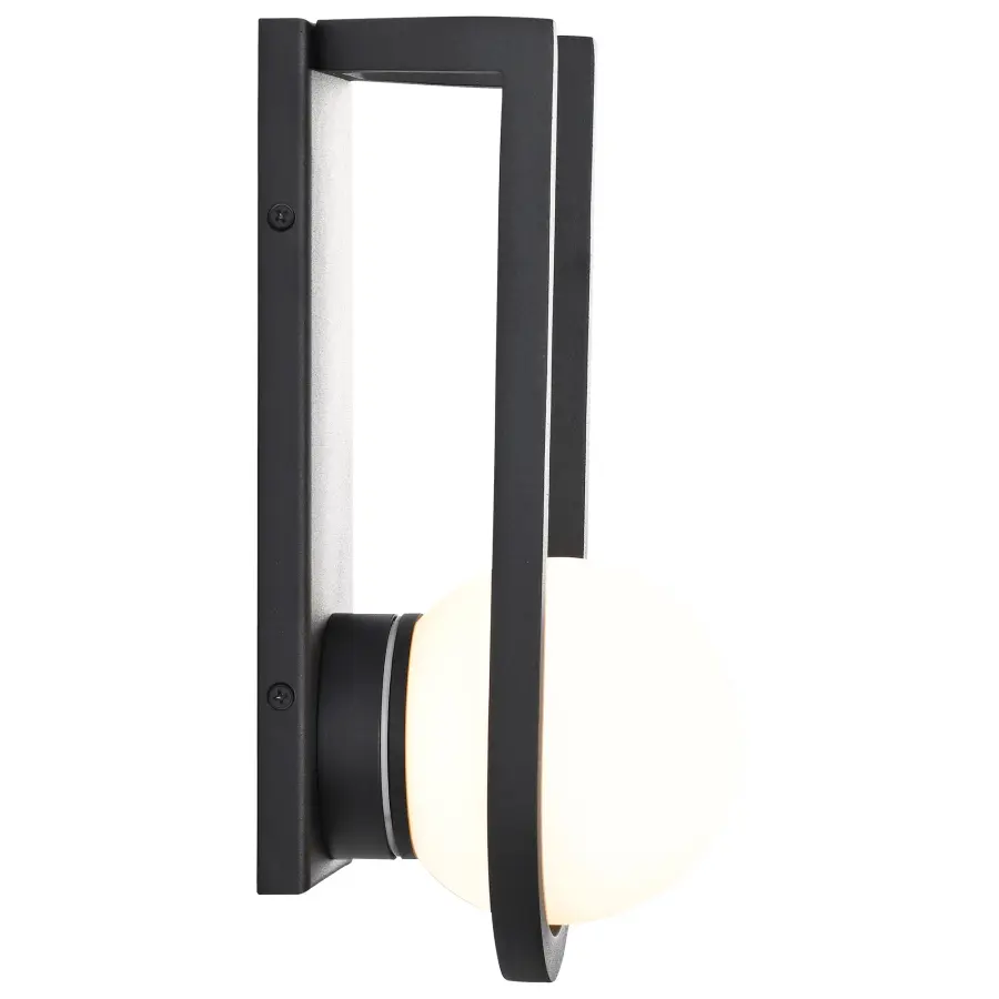 Cradle Medium LED Wall Lantern in Matte Black - Image 3
