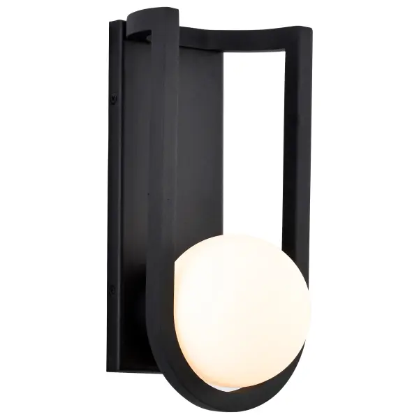 Cradle Medium LED Wall Lantern in Matte Black - Image 4