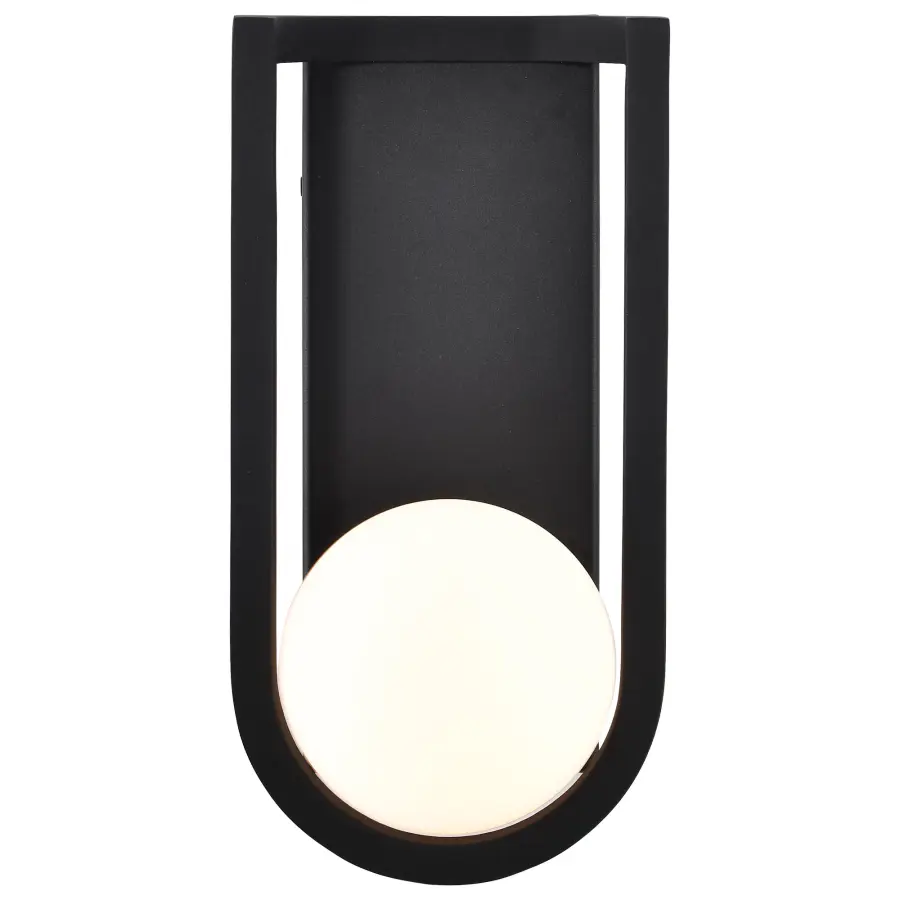 Cradle Medium LED Wall Lantern in Matte Black - Image 5