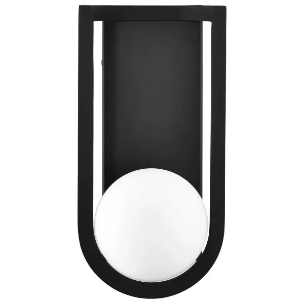 Cradle Medium LED Wall Lantern in Matte Black - Image 6