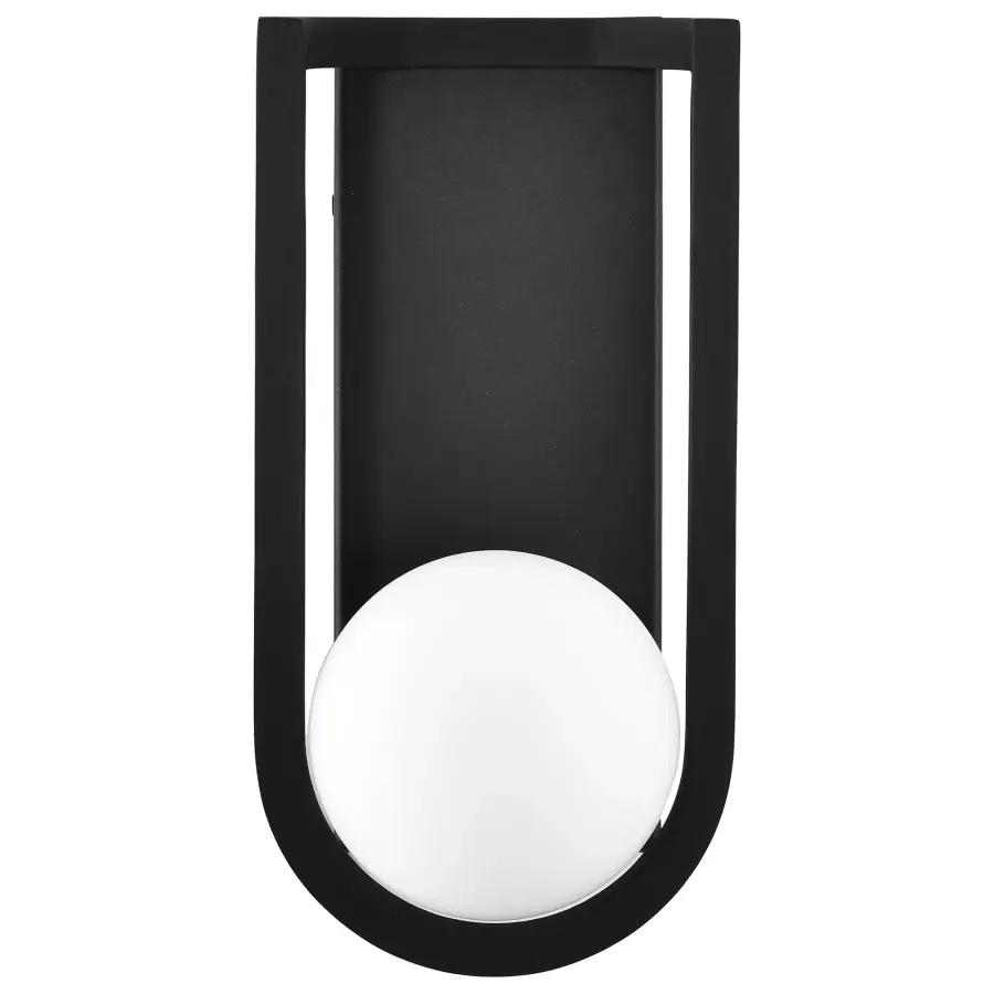 Cradle Medium LED Wall Lantern in Matte Black - Image 6