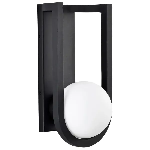 Cradle Large LED Wall Lantern in Matte Black - Image 1