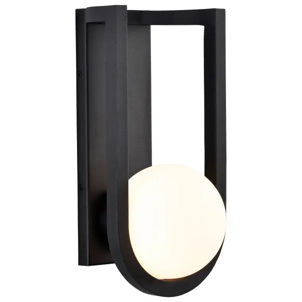 Cradle Large LED Wall Lantern in Matte Black - Image 2