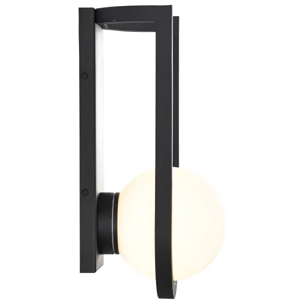 Cradle Large LED Wall Lantern in Matte Black - Image 3
