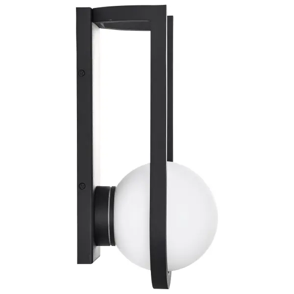 Cradle Large LED Wall Lantern in Matte Black - Image 4