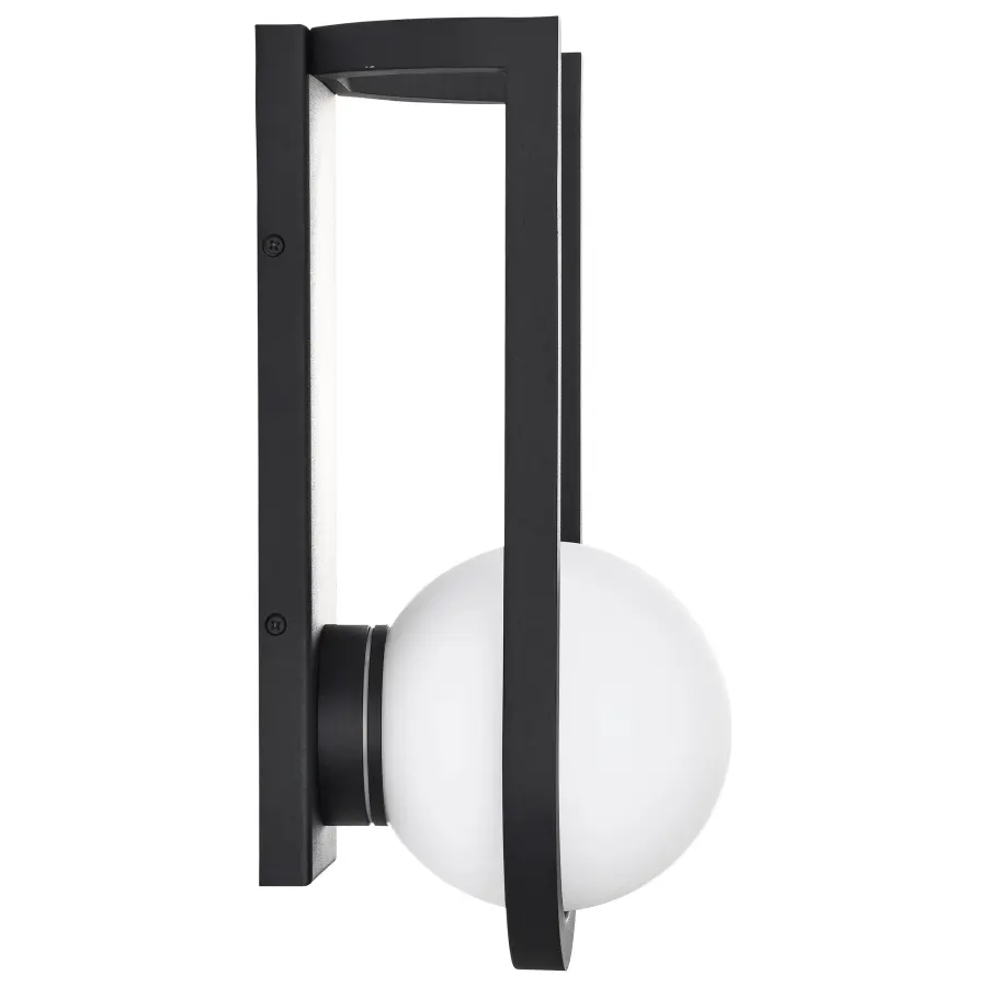 Cradle Large LED Wall Lantern in Matte Black - Image 4