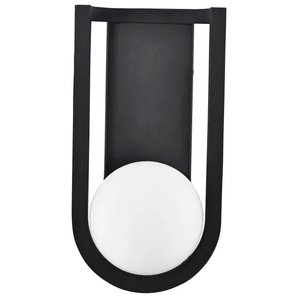 Cradle Large LED Wall Lantern in Matte Black - Image 5
