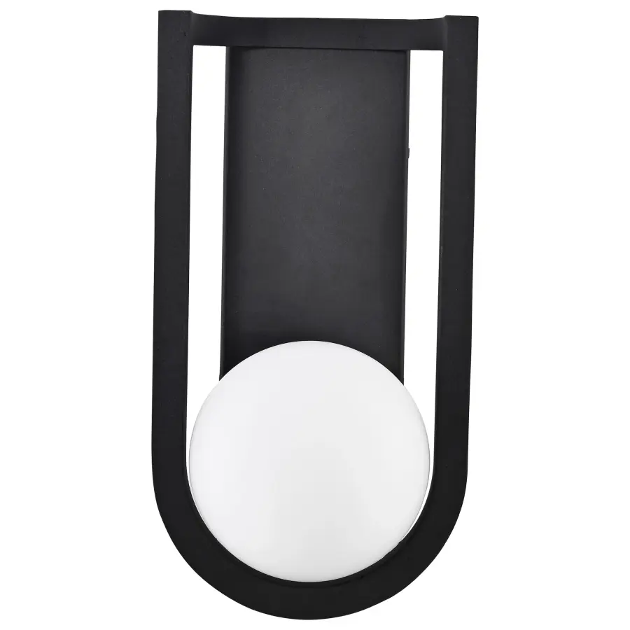 Cradle Large LED Wall Lantern in Matte Black - Image 5