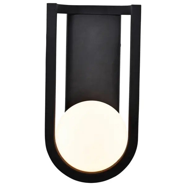 Cradle Large LED Wall Lantern in Matte Black - Image 6