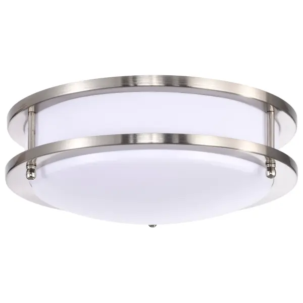 Glamour LED 10" Flush Mount - Brushed Nickel - Image 1