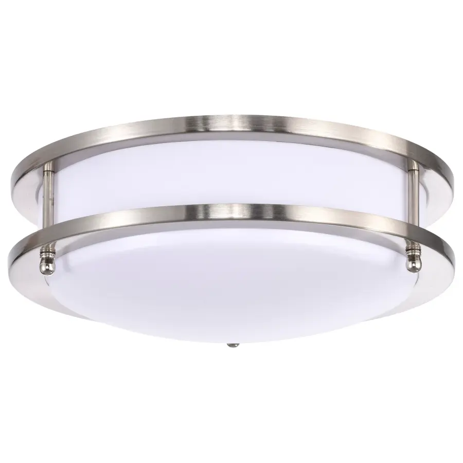 Glamour LED 10" Flush Mount - Brushed Nickel - Image 1