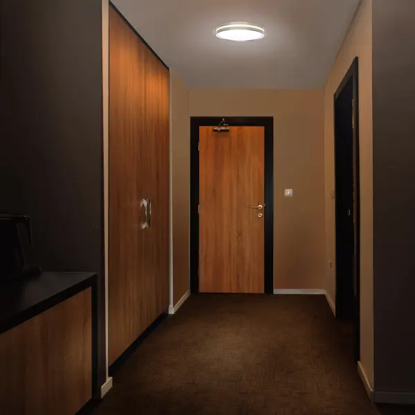 11" Flush Mount with Night Light - Brushed Nickel - Image 19