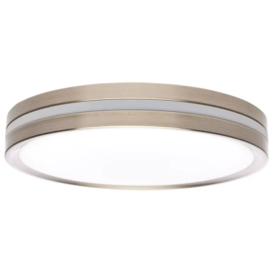 11" Flush Mount with Night Light - Brushed Nickel - Image 4