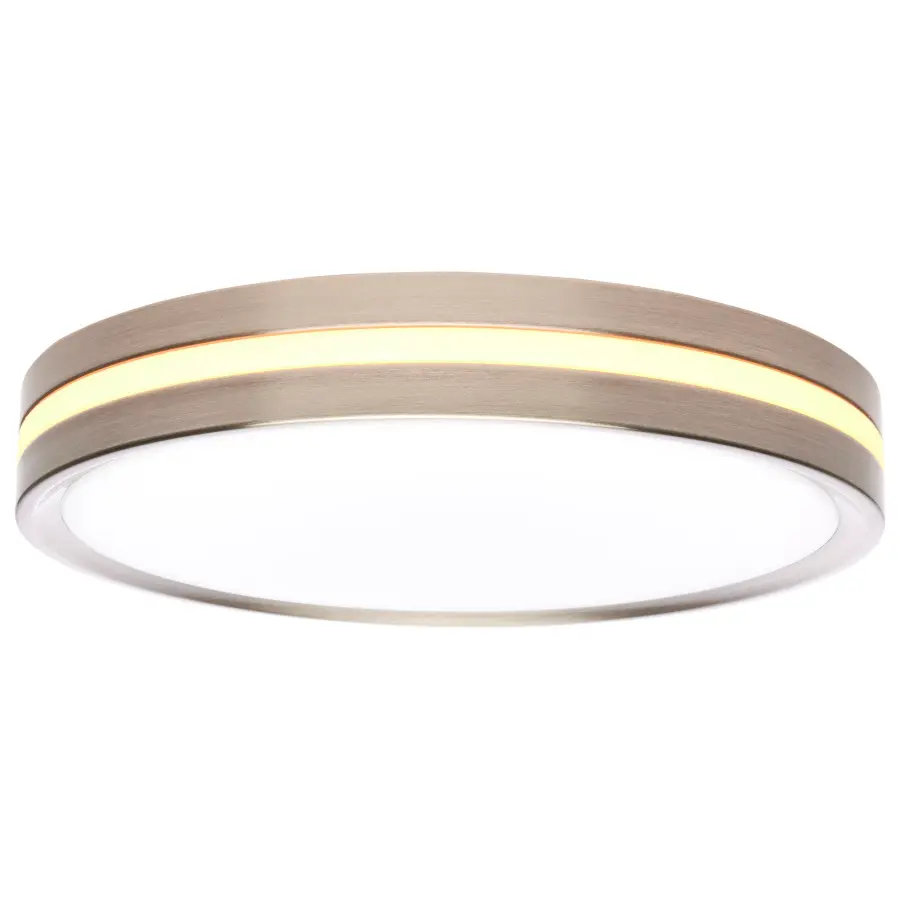 11" Flush Mount with Night Light - Brushed Nickel - Image 6