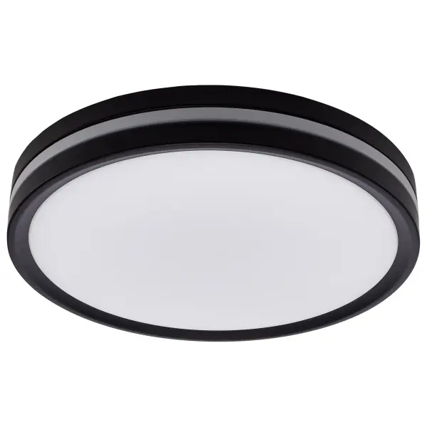 11" Flush Mount with Night Light - Matte Black - Image 1
