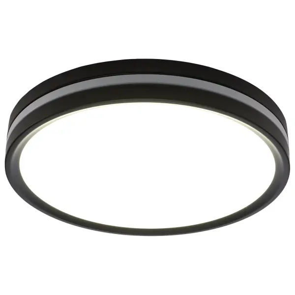 11" Flush Mount with Night Light - Matte Black - Image 2