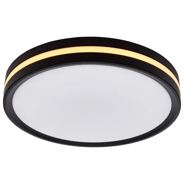 11" Flush Mount with Night Light - Matte Black - Image 3