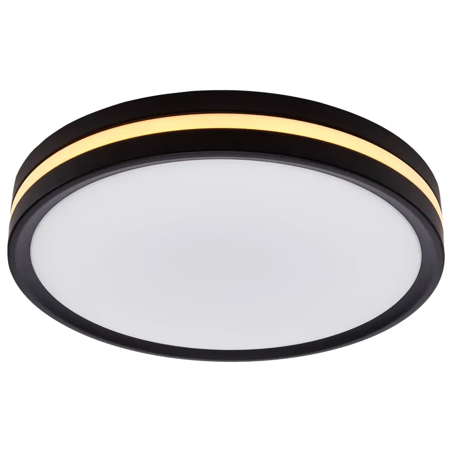 11" Flush Mount with Night Light - Matte Black - Image 3
