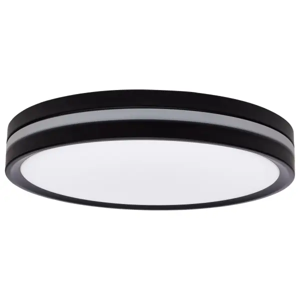 11" Flush Mount with Night Light - Matte Black - Image 4