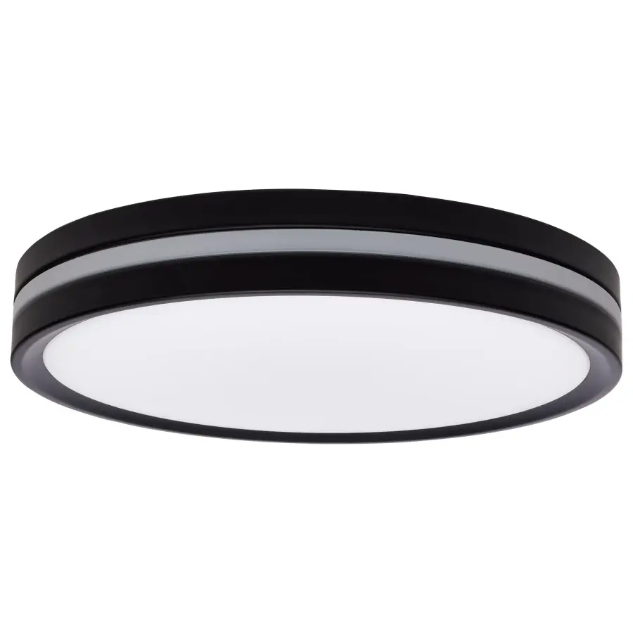 11" Flush Mount with Night Light - Matte Black - Image 4
