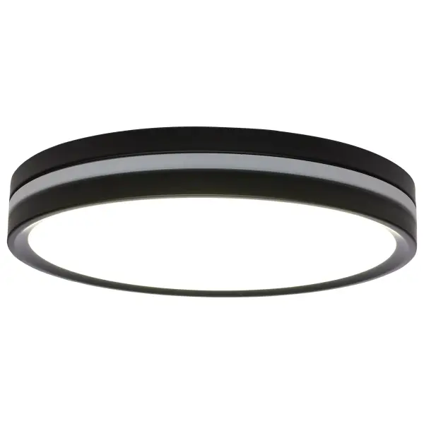11" Flush Mount with Night Light - Matte Black - Image 5