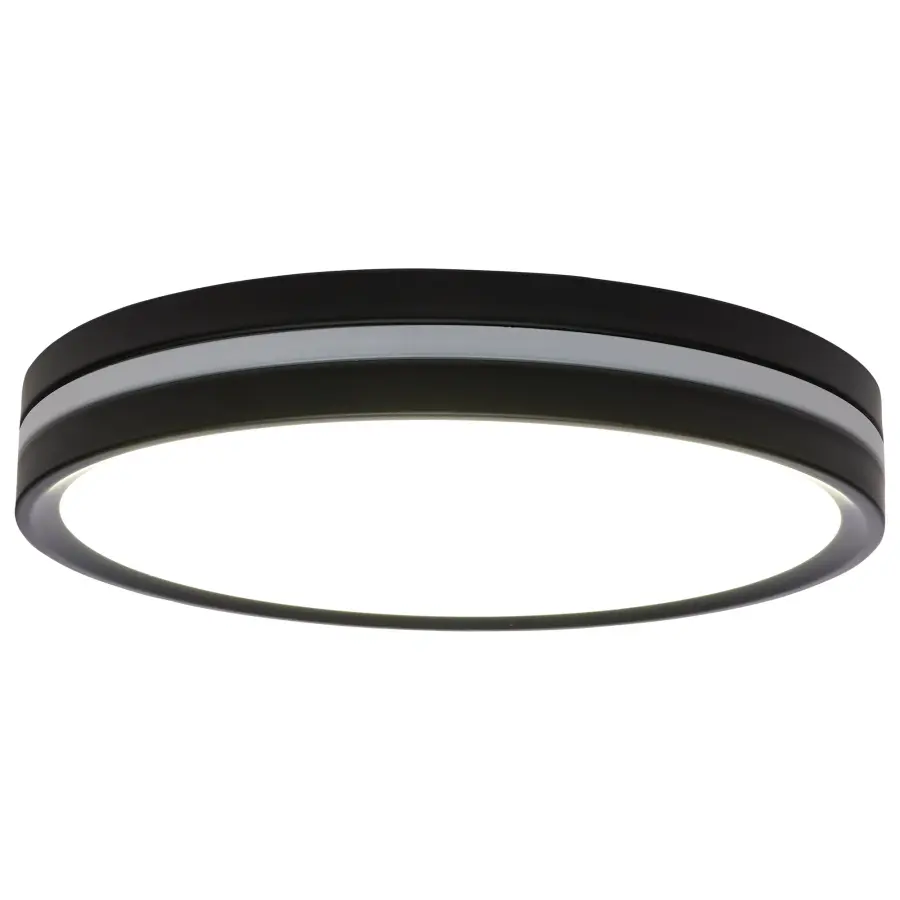 11" Flush Mount with Night Light - Matte Black - Image 5