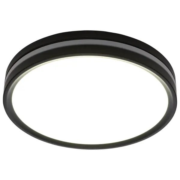 11" Flush Mount with Night Light - Matte Black - Image 8