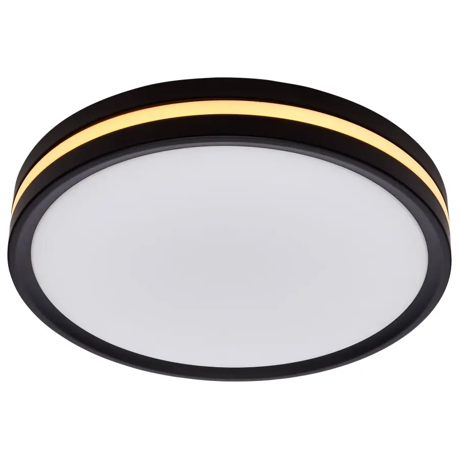 11" Flush Mount with Night Light - Matte Black - Image 9