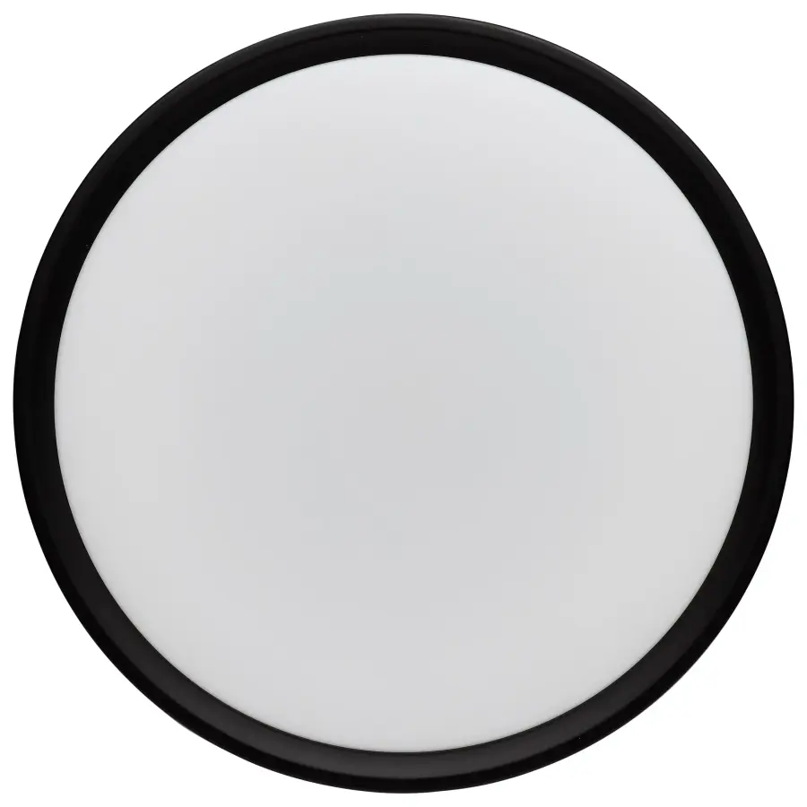 11" Flush Mount with Night Light - Matte Black - Image 10