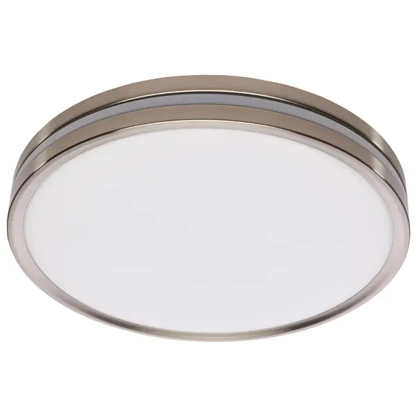 15" Surface Mount Flush Fixture with Night Light - Brushed Nickel - Image 7