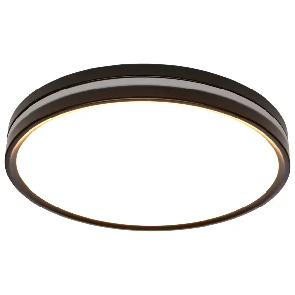 15" Flush Mount with Night Light - Matte Black - Image 2