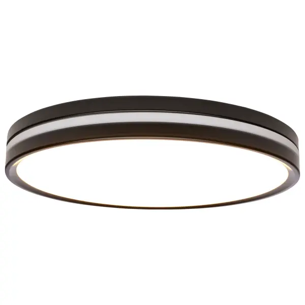 15" Flush Mount with Night Light - Matte Black - Image 5