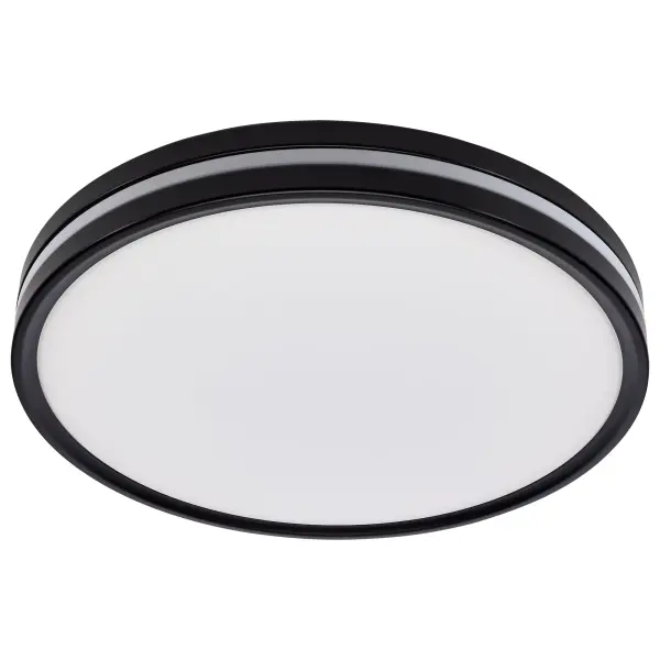 15" Flush Mount with Night Light - Matte Black - Image 7