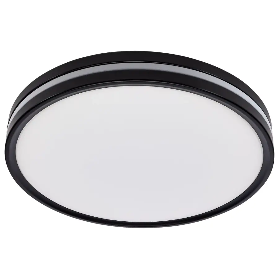 15" Flush Mount with Night Light - Matte Black - Image 7