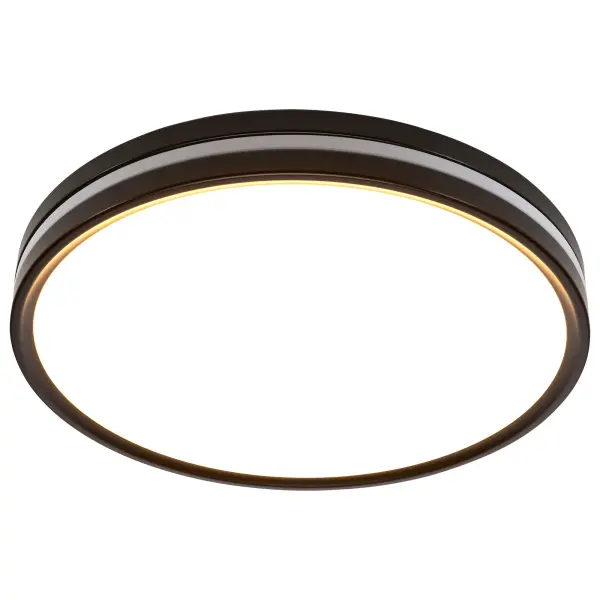 15" Flush Mount with Night Light - Matte Black - Image 8