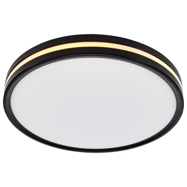 15" Flush Mount with Night Light - Matte Black - Image 9