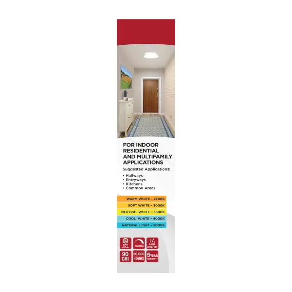 Selene 13" LED Flush Mount with Halo Accent - Image 13