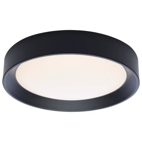 The Selene LED Flush Mount combines modern minimalist design with practical functionality. Its built-in halo accent creates ambient lighting while the 90 CRI ensures excellent color rendering. Perfect for low-ceiling spaces. - alternate view