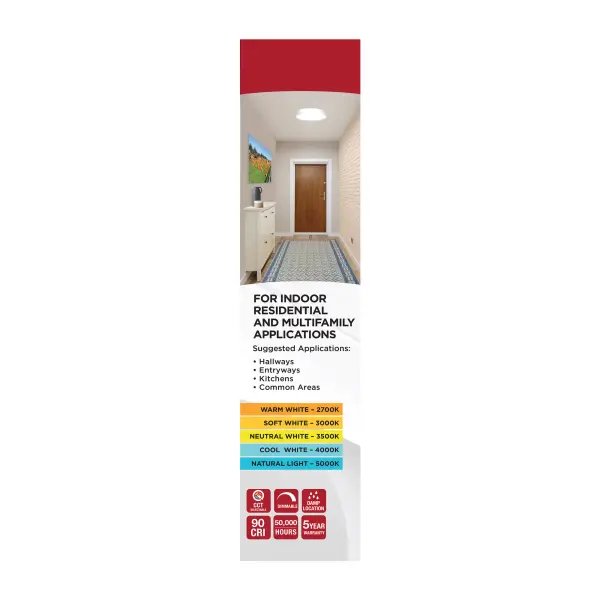 Selene 13" LED Flush Mount with Halo Accent - Image 13
