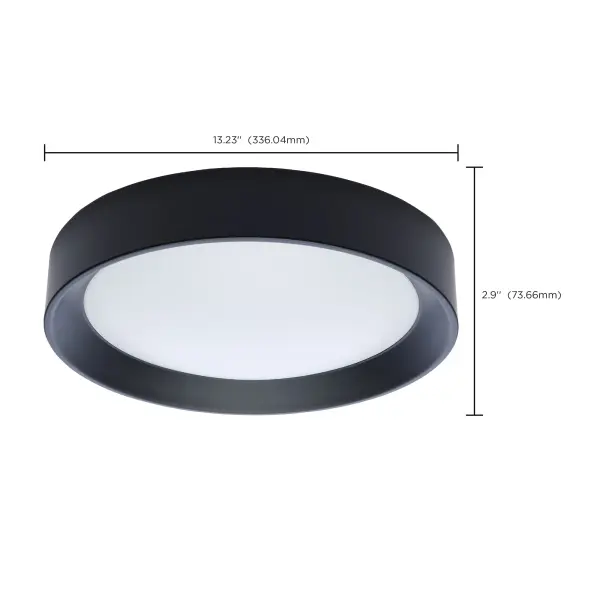 Selene 13" LED Flush Mount with Halo Accent - Image 17